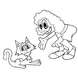 Dessin à colorier: Chaton (Animaux) #18219 - Coloriages à Imprimer Gratuits