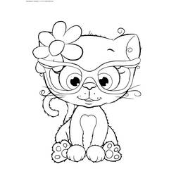 Coloriage Chaton (Animaux) #215362 à imprimer et colorier