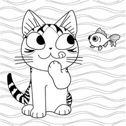 Coloriage Chaton (Animaux) #215363 à imprimer et colorier