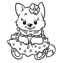 Coloriage Chaton (Animaux) #215364 à imprimer et colorier