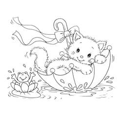 Coloriage Chaton (Animaux) #215370 à imprimer et colorier