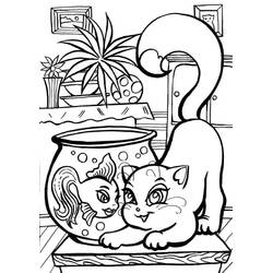 Coloriage Chaton (Animaux) #215372 à imprimer et colorier
