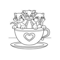 Coloriage Chaton (Animaux) #215378 à imprimer et colorier