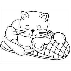 Coloriage Chaton (Animaux) #215381 à imprimer et colorier