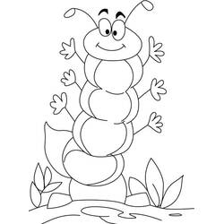 Coloriage Chenille (Animaux) #210362 à imprimer et colorier