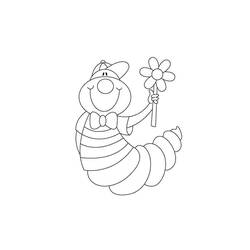 Coloriage Chenille (Animaux) #210365 à imprimer et colorier