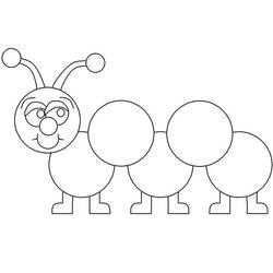 Coloriage Chenille (Animaux) #210369 à imprimer et colorier
