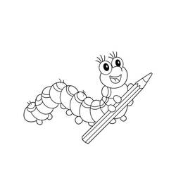 Coloriage Chenille (Animaux) #210376 à imprimer et colorier