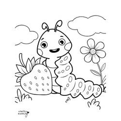 Coloriage Chenille (Animaux) #210378 à imprimer et colorier