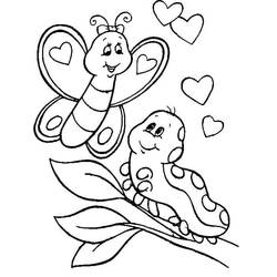 Coloriage Chenille (Animaux) #210397 à imprimer et colorier