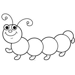 Coloriage Chenille (Animaux) #210400 à imprimer et colorier