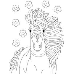 Coloriage Cheval (Animaux) #178242 à imprimer et colorier