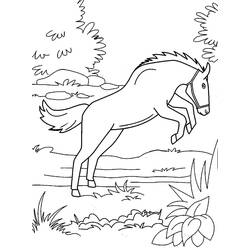 Coloriage Cheval (Animaux) #178259 à imprimer et colorier