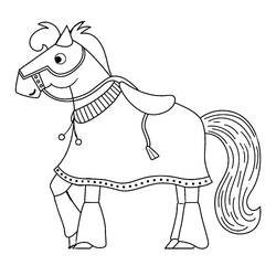 Coloriage Cheval (Animaux) #178261 à imprimer et colorier