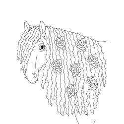 Coloriage Cheval (Animaux) #178262 à imprimer et colorier