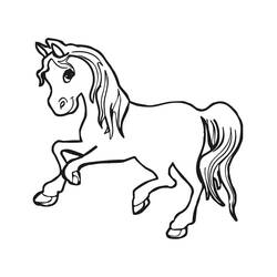 Coloriage Cheval (Animaux) #178264 à imprimer et colorier