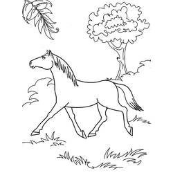 Coloriage Cheval (Animaux) #178268 à imprimer et colorier