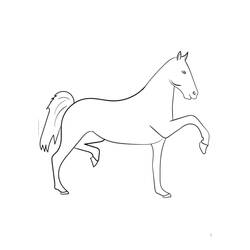 Coloriage Cheval (Animaux) #178269 à imprimer et colorier