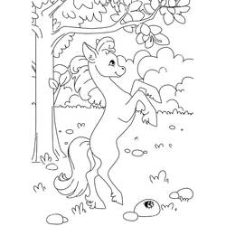 Coloriage Cheval (Animaux) #178283 à imprimer et colorier