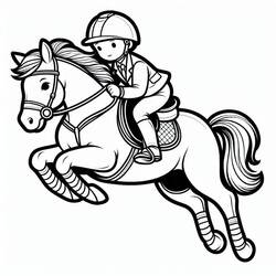 Joli coloriage Cheval (Animaux) #216501, prêt à imprimer