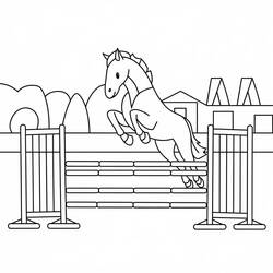 Coloriage Cheval (Animaux) #216533 à imprimer et colorier