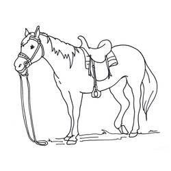 Coloriage Cheval (Animaux) #217698 à imprimer et colorier