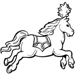 Dessin à colorier: Cheval (Animaux) #2235 - Coloriages à Imprimer Gratuits