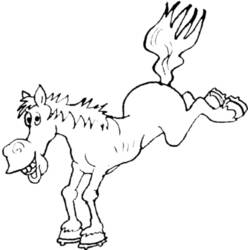 Dessin à colorier: Cheval (Animaux) #2336 - Coloriages à Imprimer Gratuits