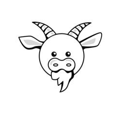Dessin à colorier: Chèvre (Animaux) #2427 - Coloriages à Imprimer Gratuits