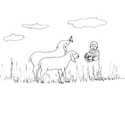 Dessin à colorier: Chèvre (Animaux) #2429 - Coloriages à Imprimer Gratuits