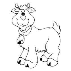 Dessin à colorier: Chèvre (Animaux) #2439 - Coloriages à Imprimer Gratuits