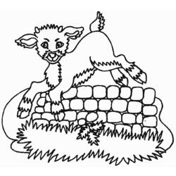 Dessin à colorier: Chèvre (Animaux) #2443 - Coloriages à Imprimer Gratuits