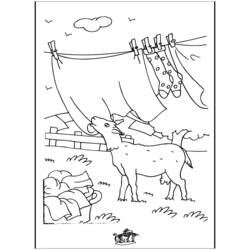 Dessin à colorier: Chèvre (Animaux) #2470 - Coloriages à Imprimer Gratuits