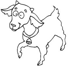 Dessin à colorier: Chèvre (Animaux) #2476 - Coloriages à Imprimer Gratuits