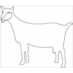 Dessin à colorier: Chèvre (Animaux) #2489 - Coloriages à Imprimer Gratuits
