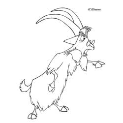 Dessin à colorier: Chèvre (Animaux) #2502 - Coloriages à Imprimer Gratuits