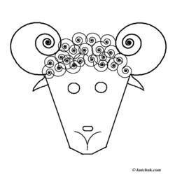 Dessin à colorier: Chèvre (Animaux) #2503 - Coloriages à Imprimer Gratuits