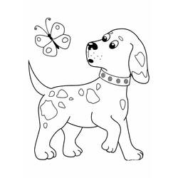 Coloriage Chien (Animaux) #182779 à imprimer et colorier