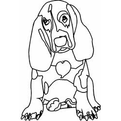 Dessin à colorier: Chien (Animaux) #3208 - Coloriages à Imprimer Gratuits