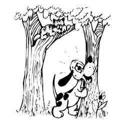 Dessin à colorier: Chien et Chat (Animaux) #211029 - Coloriages à Imprimer Gratuits