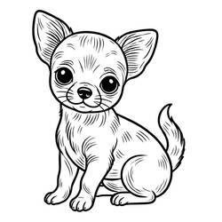Dessin à colorier: Chihuahua (Animaux) #219792 - Coloriages à Imprimer Gratuits