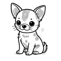 Dessin à colorier: Chihuahua (Animaux) #219795 - Coloriages à Imprimer Gratuits