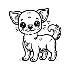 Dessin à colorier: Chihuahua (Animaux) #219798 - Coloriages à Imprimer Gratuits