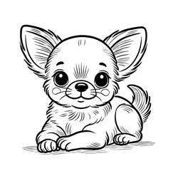 Dessin à colorier: Chihuahua (Animaux) #219802 - Coloriages à Imprimer Gratuits