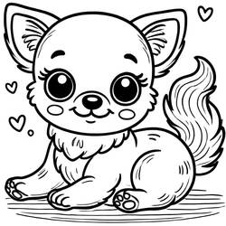 Dessin à colorier: Chihuahua (Animaux) #219805 - Coloriages à Imprimer Gratuits