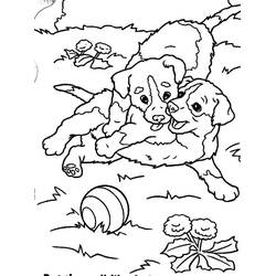 Coloriage Chiot (Animaux) #199526 à imprimer et colorier