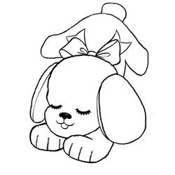 Coloriage Chiot (Animaux) #199528 à imprimer et colorier