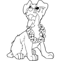 Coloriage Chiot (Animaux) #199529 à imprimer et colorier