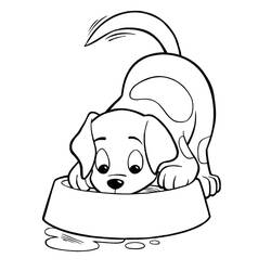 Coloriage Chiot (Animaux) #199537 à imprimer et colorier