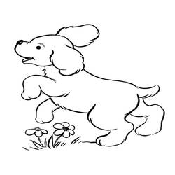 Coloriage Chiot (Animaux) #199539 à imprimer et colorier